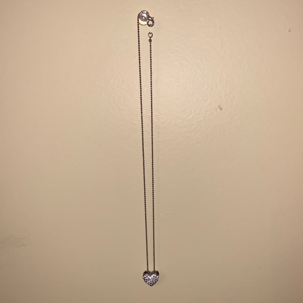Bedazzled heart necklace